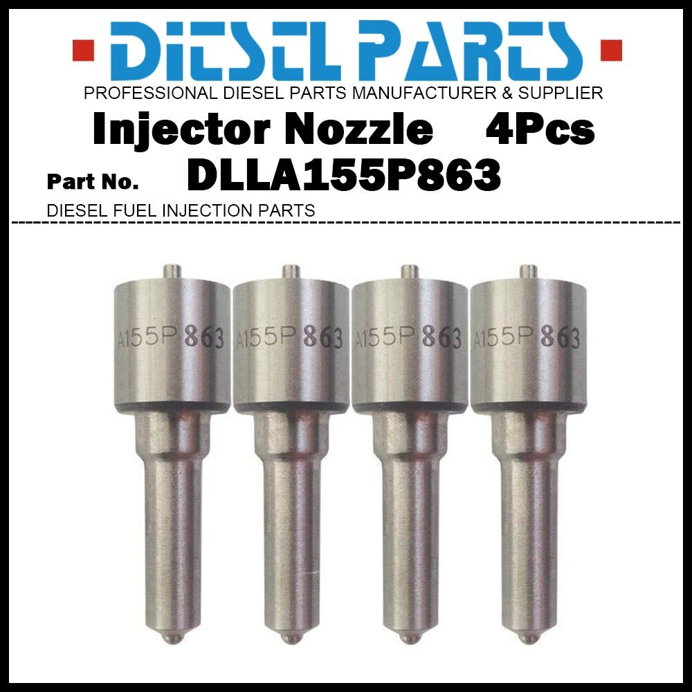 4x Fuel Injector Nozzle DLLA155P863 for Toyota Hilux 1KD 23670