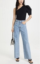 NWT Free People Somethin Bout You One Shoulder Thong Bodysuit