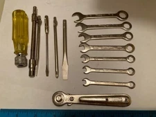 MADE IN USA - VINTAGE OXWALL 14 PC TOOL KIT - FREE SHIP