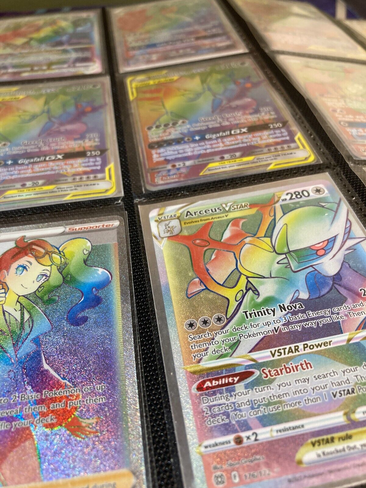 200 Cartas Pokemon Original c/ 05 Brilhante + 1 Ultra Rara V