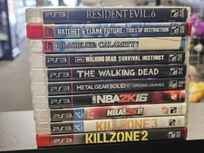 Playstation 3 Ps3 Game Lot x10 Resident Evil 6 Metal Gear V Ratchet and Clank