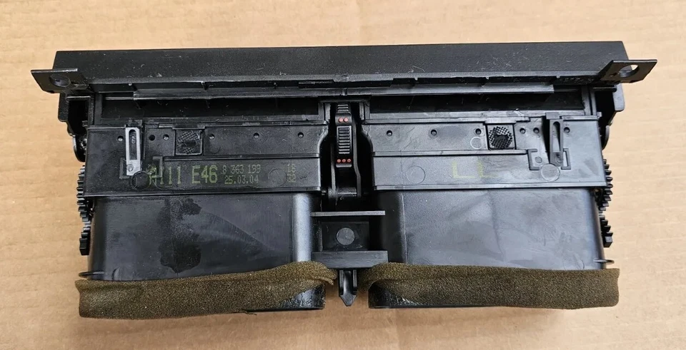 BMW E46 1999 2006 tablero central conjunto de ventilación de aire OEM 325i 330i 325ci 330ci M3 OEM Foto 4 de 4