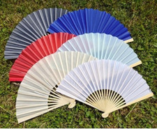 Silk Fan for Wedding Favor - Various Colors Available