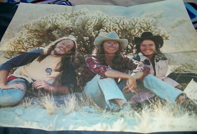 America ‎– Hat Trick: Warner Bros. Records 1973 Vinyl LP w/ POSTER