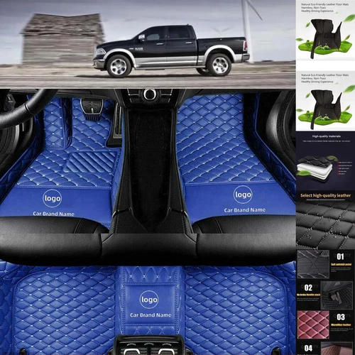 For Dodge RAM 1500 Car Floor Mats Waterproof Custom Auto Cargo Liners Carpets - Imagen 19 de 34