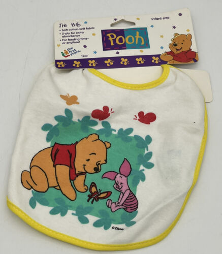 Vintage The First Years Winnie the Pooh Disney Kleinkindgröße Lätzchen 2-lagiger Stoff - Bild 1 von 5