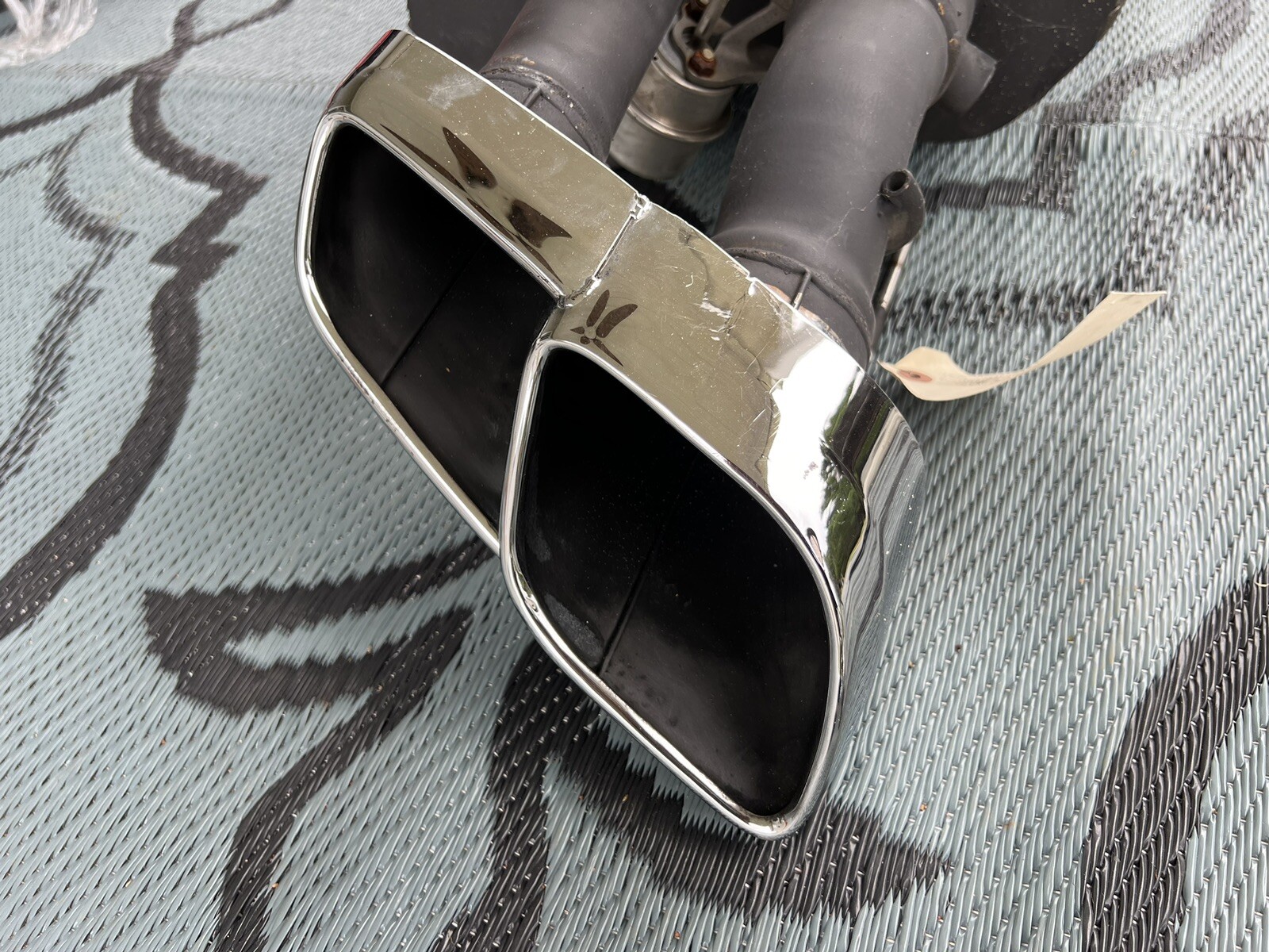 13-16 MASERATI QUATTROPORTE 3.8L EXHAUST PIPE TAIL MUFFLER & TIP RIGHT SIDE OEM