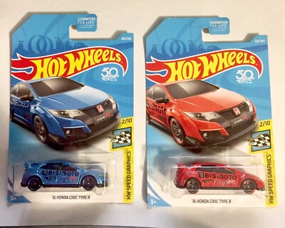 ひ*が様 Hot Wheels Civic Type R STH Honda Civic Type R Lot (x2) 2006 Hot Wheels #133 White, Matchbox