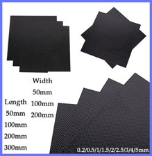 Black Carbon Fiber Plate Panel Sheet Board 3K...