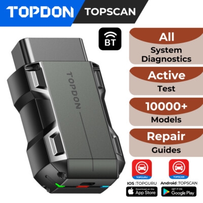 TopScan Lite 2025 New Full System Diagnostic Tool OBD2 Scanner Code Reader 