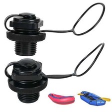 2Pcs Air Valve Inflatable Boat Spiral Air Plugs Inflation Replacement Screw USA