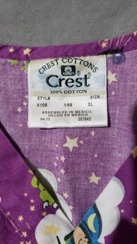 Crest Halloween Witches Scrub Top XL Preowned Very Good Condition - Picture 2 of 3