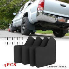 For Toyota Tacoma 1995-2024 4X Carbon Wide Rally Mud Flaps Splash Guard Mudguard