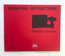 Leitz/Leica Prado Istruzioni Funzionanti Universali in Inglese #3838