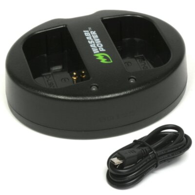 Wasabi Power Dual USB Battery Charger for Pentax D-LI90