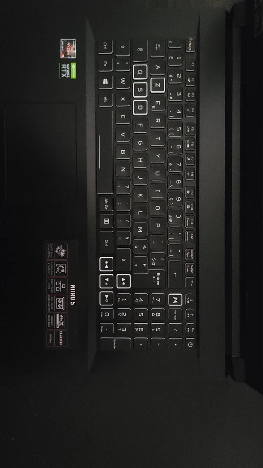 Acer Nitro 5 NVIDIA RTX 3080 Ryzen 9 5900HX 17.3" 1440p 165Hz 32GB RAM, 1 TB SSD - Image 2 of 4