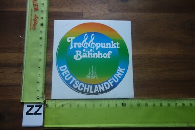 Alter Aufkleber Fernsehen Sender TV Sendung Radio DLF Deutschlandfunk (ZZG)