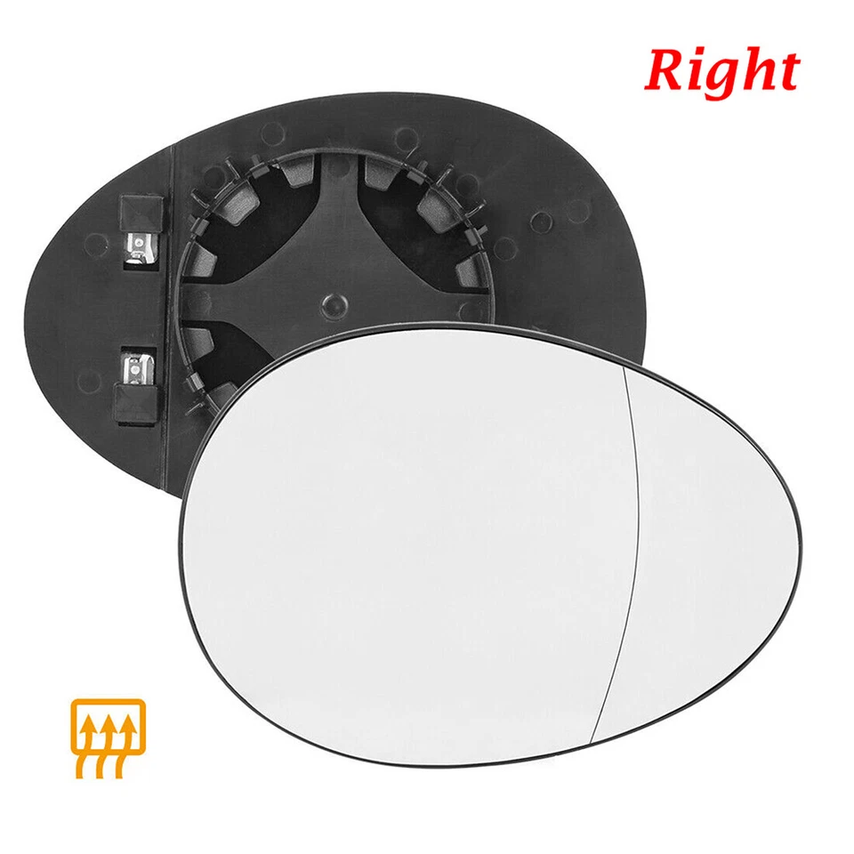 Espejo retrovisor lateral de pasajero térmico de vidrio para Mini Cooper R55 R56 R57 R58 R59 07-15 Foto 3 de 4