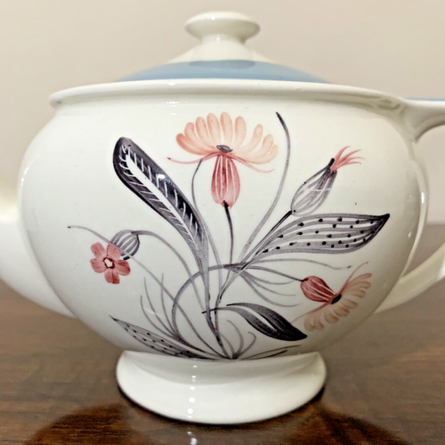 Susie Cooper Teapot Pink Campion Hand Painted Signed Rex Shape 2394 - Picture 2 of 12