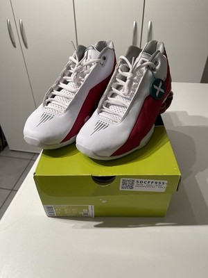 ORIGINAL NIKE SHOX BB4 Herren Gr. 43 Weiß Rot Neu & Ungetragen Mit Karton