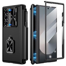 Doeshine for Samsung Galaxy Z Fold 6 Case with Z 6 (NO S-PEN), Black 