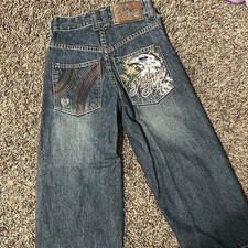 Grail Phat Farm embroidered jeans kid sized - grail jeans def for smaller build