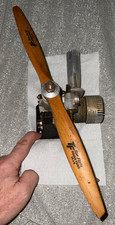 Vintage Super Tigre S.90 R/C Engine Italy w/ Top Flite Wood Prop - For Parts/Rep