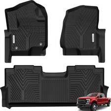 YITAMOTOR Floor Mats Compatible with F250/F350/F450/F550 2017-2025 2026 Super Du