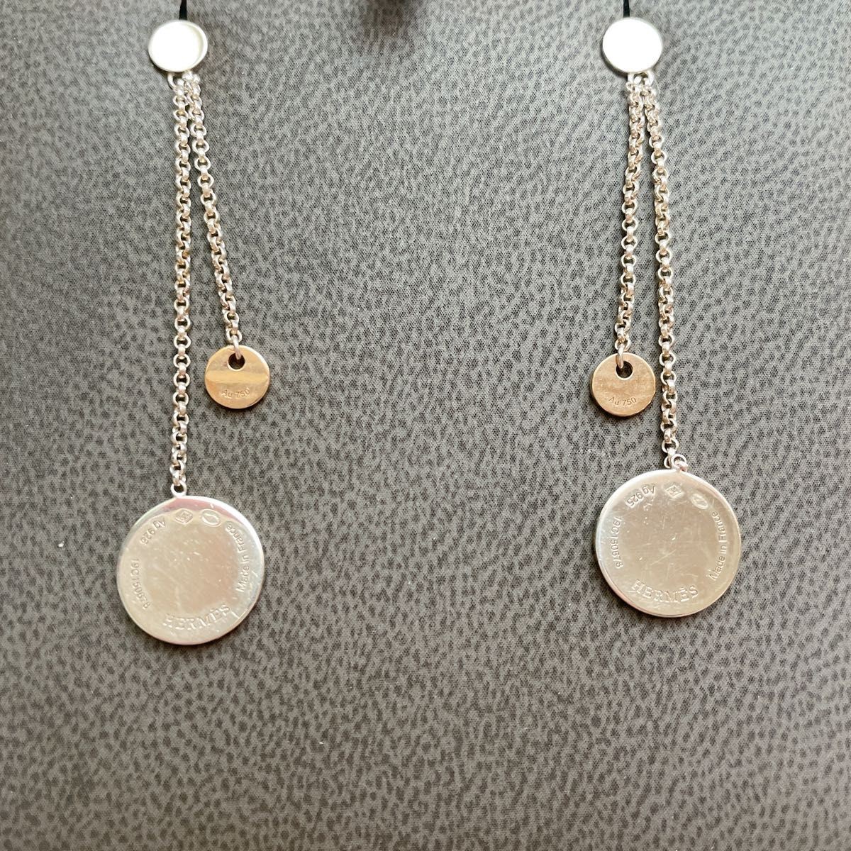 Excellent Condition HERMES Ex Libris Earrings Mag… - image 4