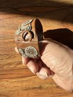 Handmade Bohemian Brown Leather Cuff bracelet almost 2 " wide — photo 8