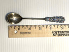  МОСКВА RUSSIAN IMPERIAL SILVER 84 CLOISONE ENAMEL SPOON SALTUKOV ANTIQUE RUSSIA