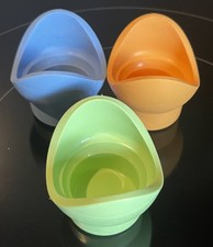 Tupperware Eierbecher Junge Welle bunt 3 stück Tupper Eierständer   3er Set Top