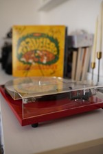 Thorens TD 203 Plattenspieler/Turntable Rot m...