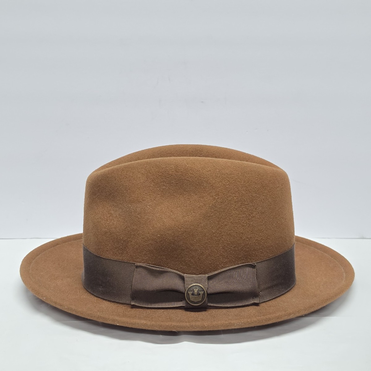 Goorin Bros Dean The Butcher Wool Fedora Hat Old Money Brown  display picture 3