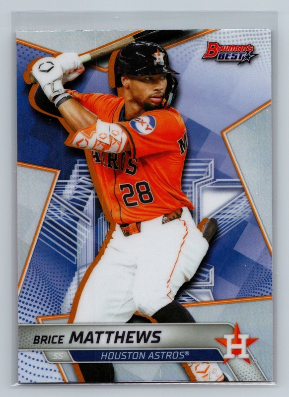 (2) 2025 Bowman's Best Brice Matthews Refractor #TP-18 Astros