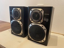 AIWA Strasser SX-M100 2Way Bookshelf Speakers Pair Vintage JDM Metal Grill 16Ohm