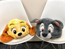 【US Tax In】Lady Tramp Ears HeadBand Cap Hat Fluffy Set of 2 Tokyo Disney Resort
