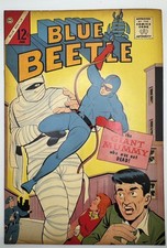BLUE BEETLE  1  1964  - 1ST SILVER AGE BLUE BEETLE APP - CHARLTON -