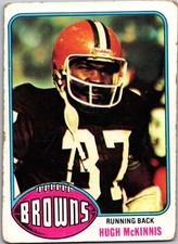 1976 Topps #407 Hugh McKinnis RC - Cleveland Browns