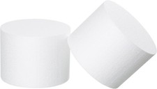 Foam Cake Dummy White Cakes Styrofoam Sets 8 x 6 Inch 2 Pack