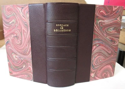 BOCCACE LE DECAMERON 1929 3 VOL. RELIES EN 1 TRAD. DE MACON ED. DE PAUL LACROIX - Photo 1/4