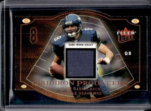 2004 Fleer Ultra Matt Hasselbeck Gridiron Producers Game Used Jersey #GP/MH
