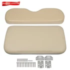 Golf Cart 2PC Tan Front Seat Cushion W/Hardware For EZGO Medalist, TXT 1993-2013