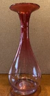 Vintage Blenko Glass Cranberry Rubina Ombré Vase