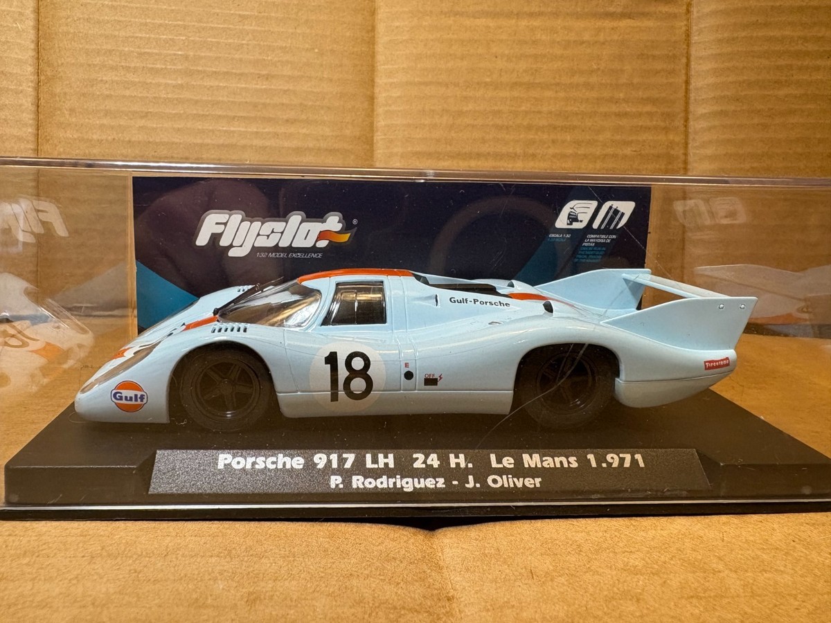 Flyslot Porsche 917 LH Gulf Livery #18 slot car Le Mans 1971 J