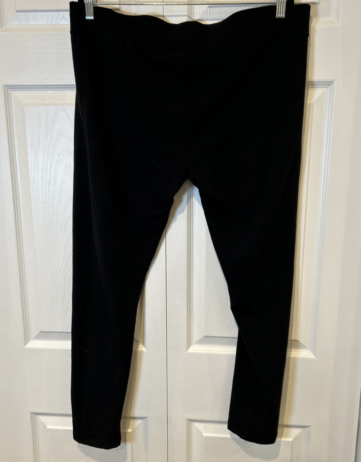 Woolx Womens Leggings Black 1X Stella High Waist Merino Wool Hike Warm Layer