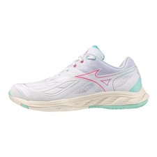 Mizuno Badminton Soes WAVE FANG 2 71GA231340 White/Green 2E 2025AW