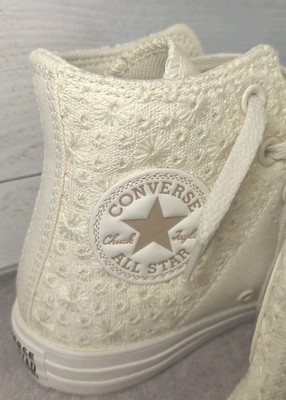 Converse Chuck Taylor All Star Patchwork-Egret High-Tops Women's Size 7 Nwob