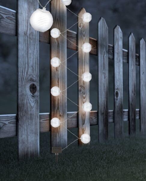 Solar-Lichterkette 3M 10 LED Kugeln 6000K IP44 AußEnbeleuchtung Garten Deko-image