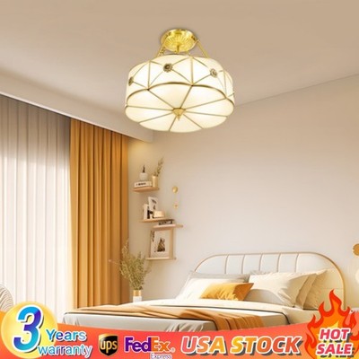 Vintage Retro Tiffany Style Pendant Light Ceiling Lamp Glass Chandelier Fixture